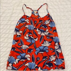 J Crew Floral Blouse Tank